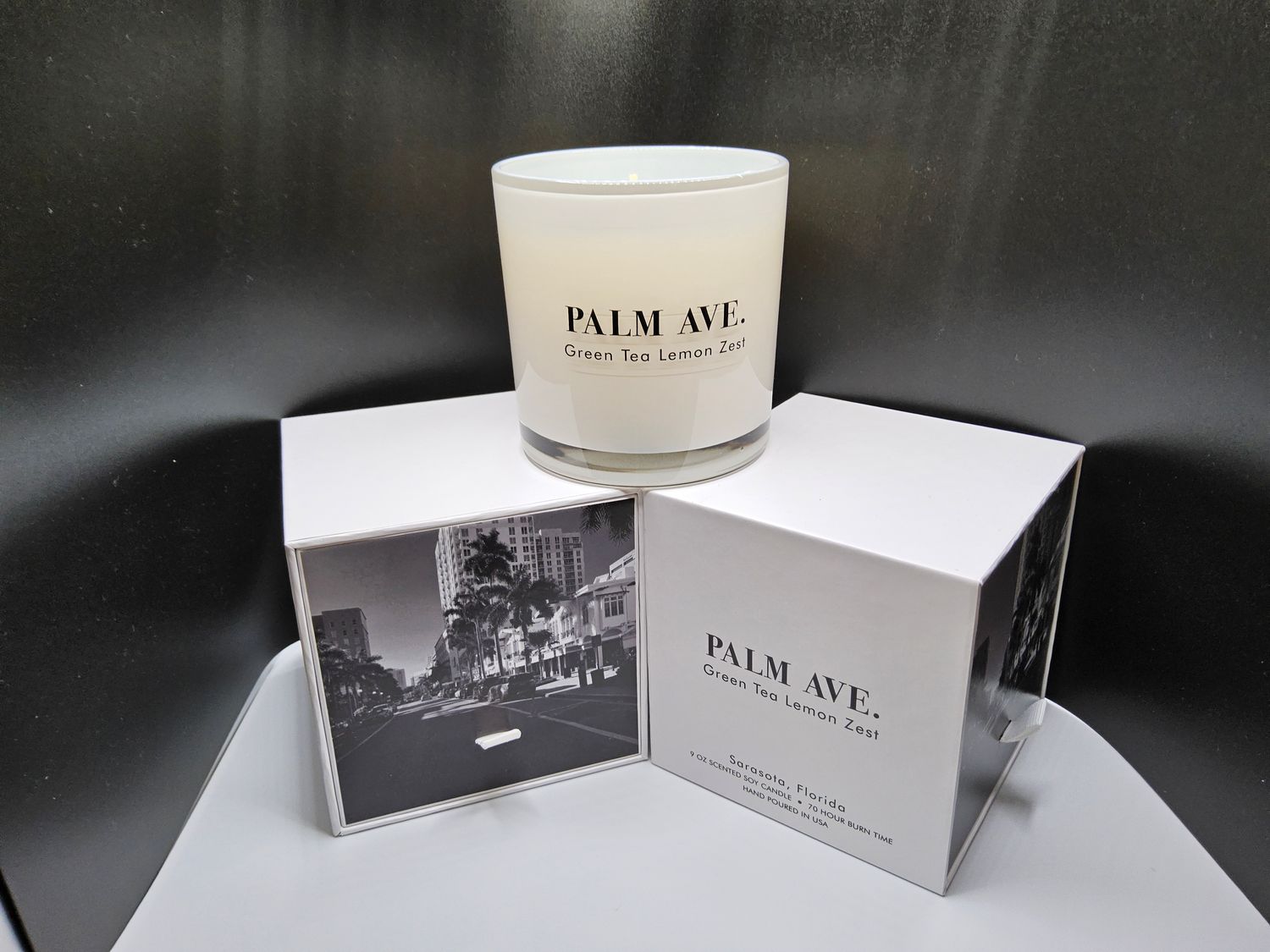 Palm Ave. Green Tea Lemon Zest Candle