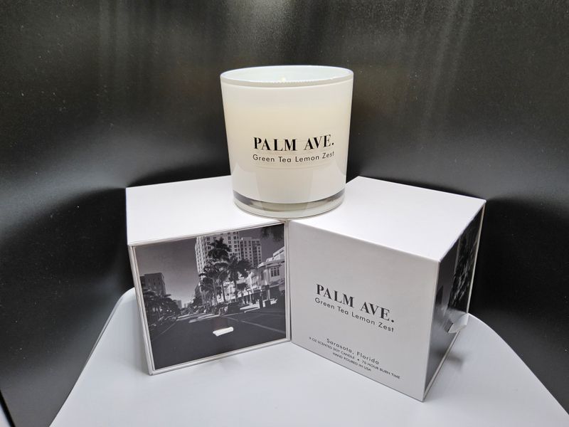 Palm Ave. Green Tea Lemon Zest Candle