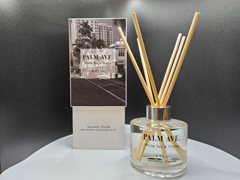 Palm Ave. White Tea &amp; Thyme Reed Diffuser