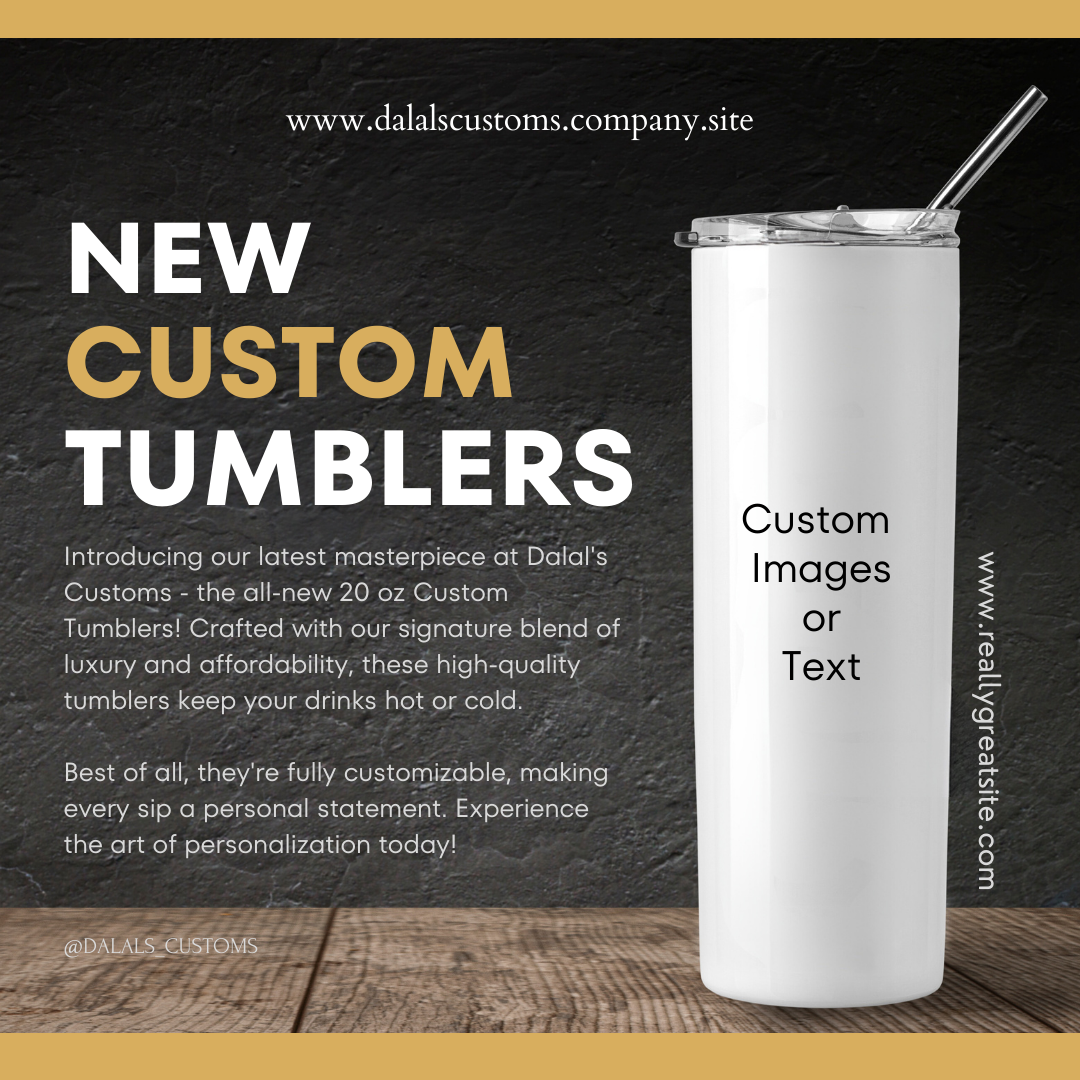 20oz Fully Custom Tumbler: Your Hydration Partner in Style