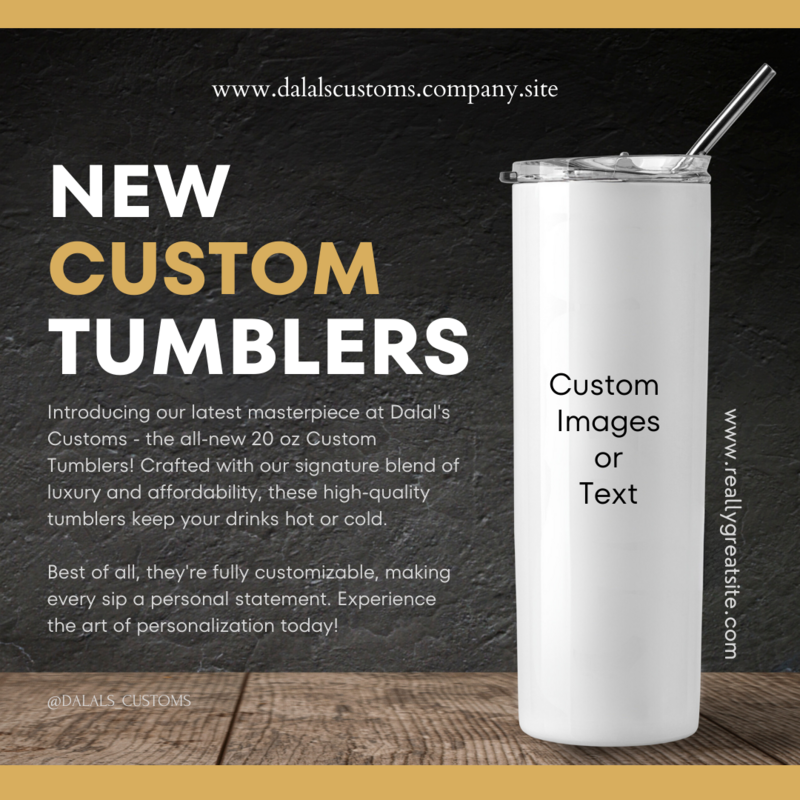 20oz Fully Custom Tumbler: Your Hydration Partner in Style