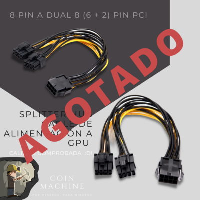 Cable PCIe 8 Pin a dual 8 (6 + 2) Pin PCI