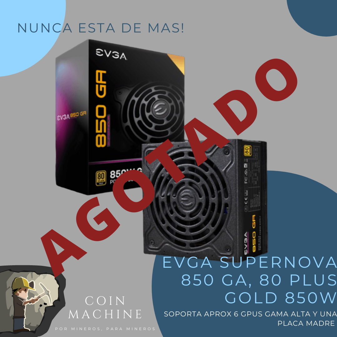 EVGA SuperNOVA 850 GA, 80 Plus Gold 850W