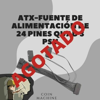 Adaptador cable PSU ATX-fuente de alimentación de 24 pines para 3 fuentes