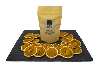 ORANGE with CINNAMON CHIPS - Healthy Vegan Snack ORANGE with CINNAMON CHIPS - Healthy Vegan Snack