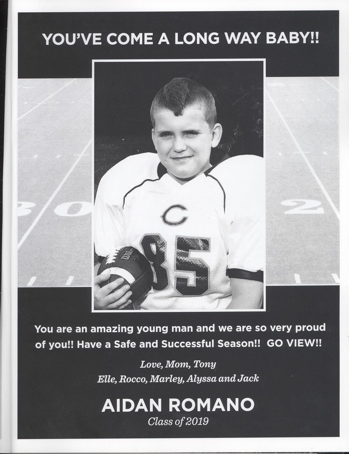 Full Page Ad for Business Sponsorship (sample pictured) - Program Book Only