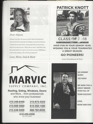 1/4 Page Ad for Business Sponsorship (sample pictured) - Program Book Only