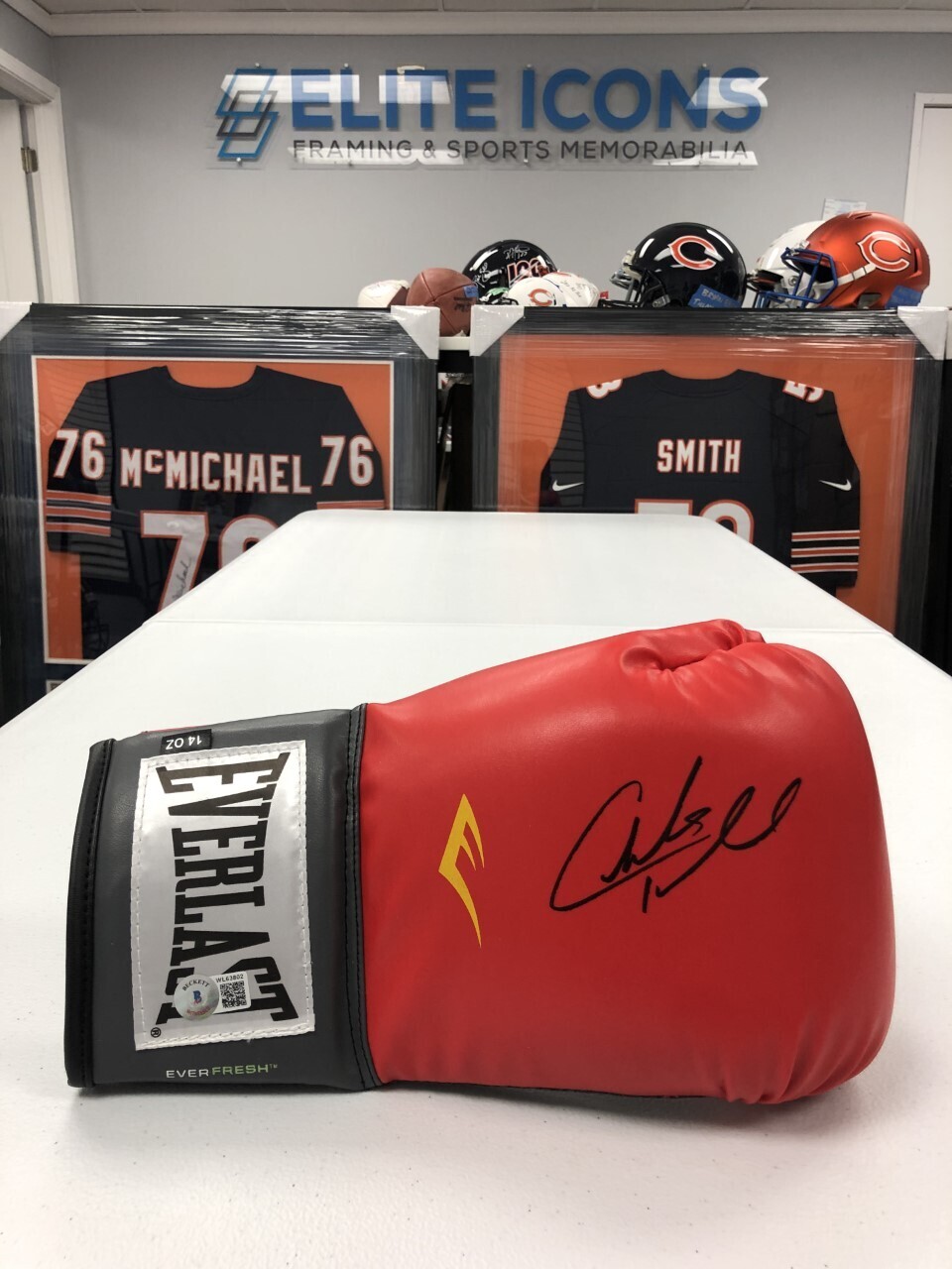 Charles Tillman Signed Red Boxing Glove