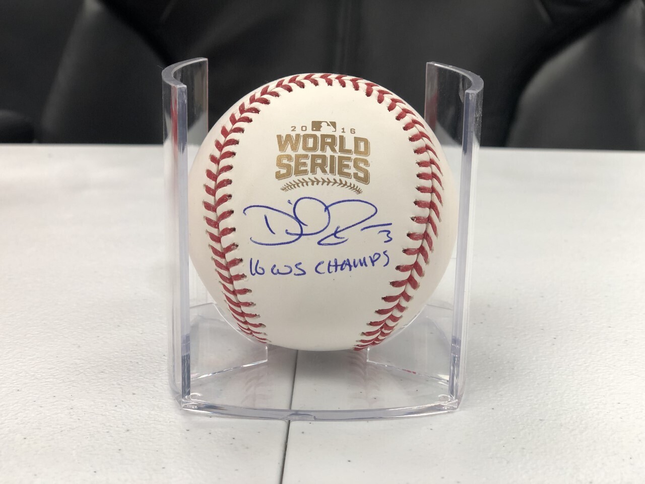 David Ross Signed Official 2016 World Series Baseball w/ 