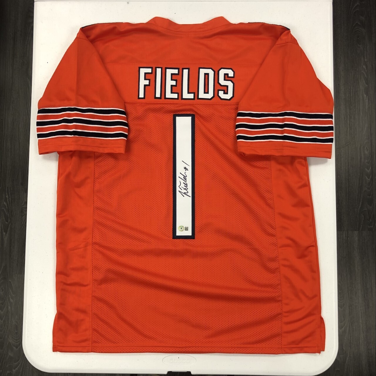 Justin Fields Signed Jersey (Orange)