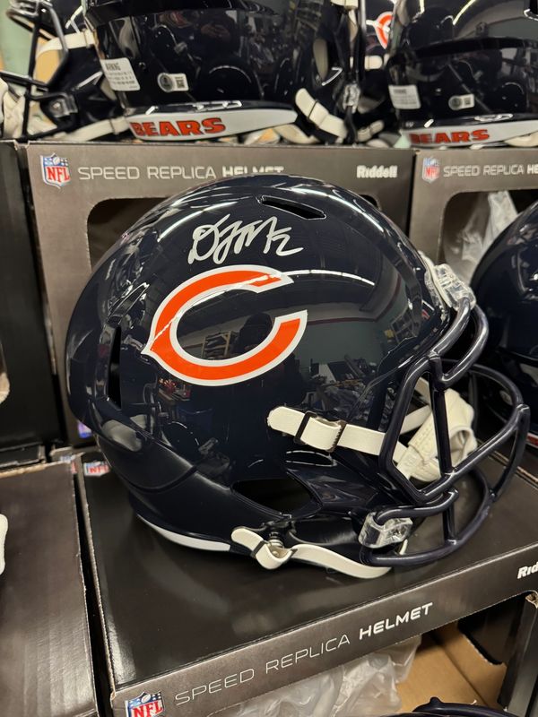 DJ Moore Signed Full-Size Chicago Bears Speed Helmet (Beckett COA)