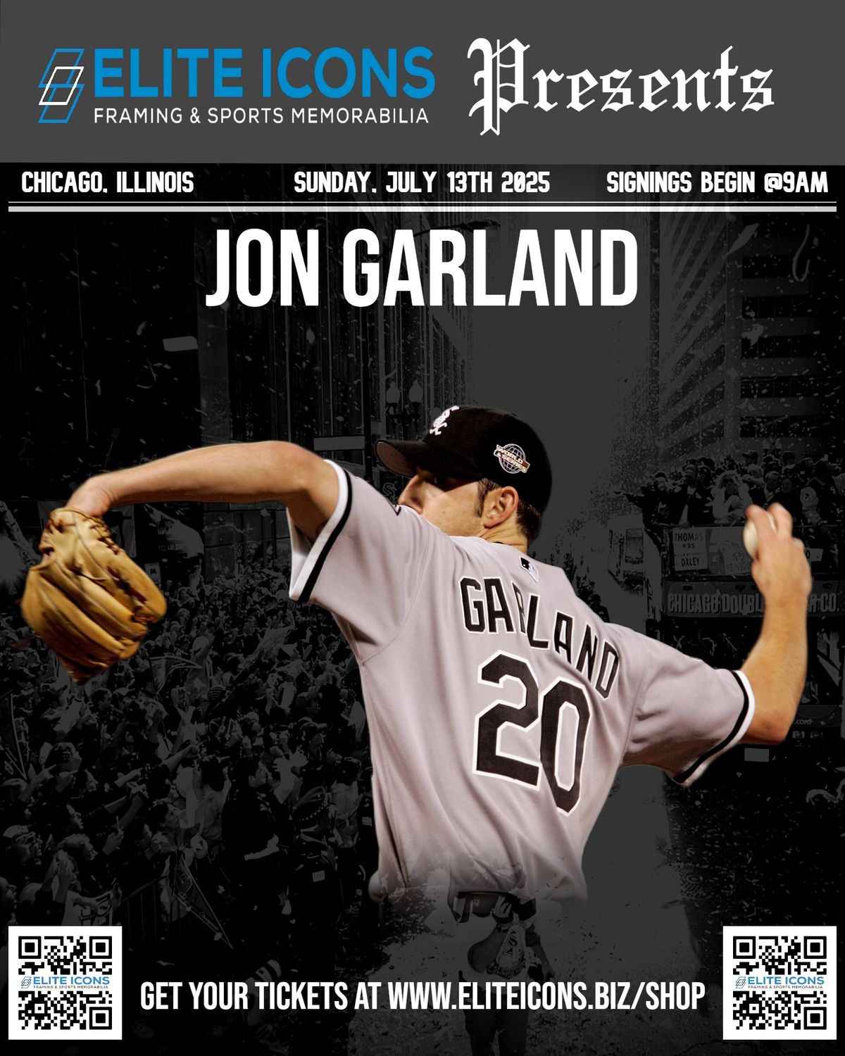 Jon Garland Autograph Ticket (Any item)