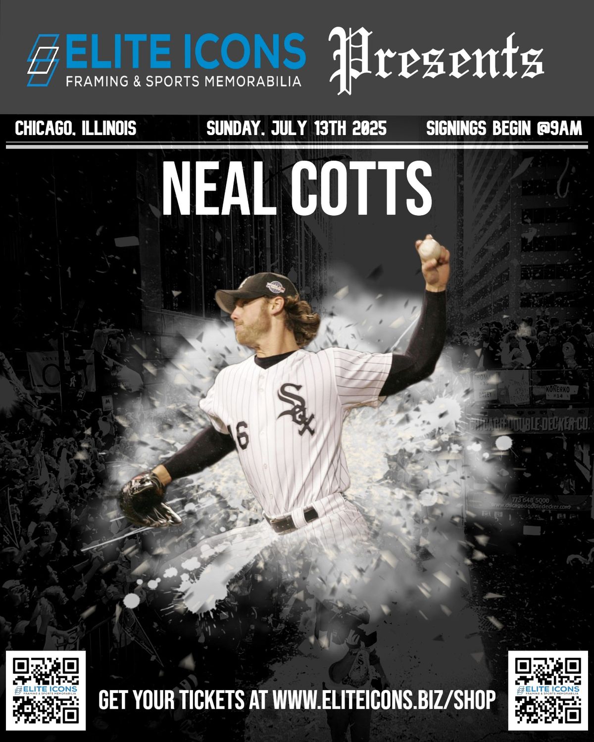 Neal Cotts Autograph Ticket (Any item)