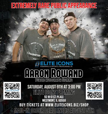 Aaron Rowand Autograph Tickets