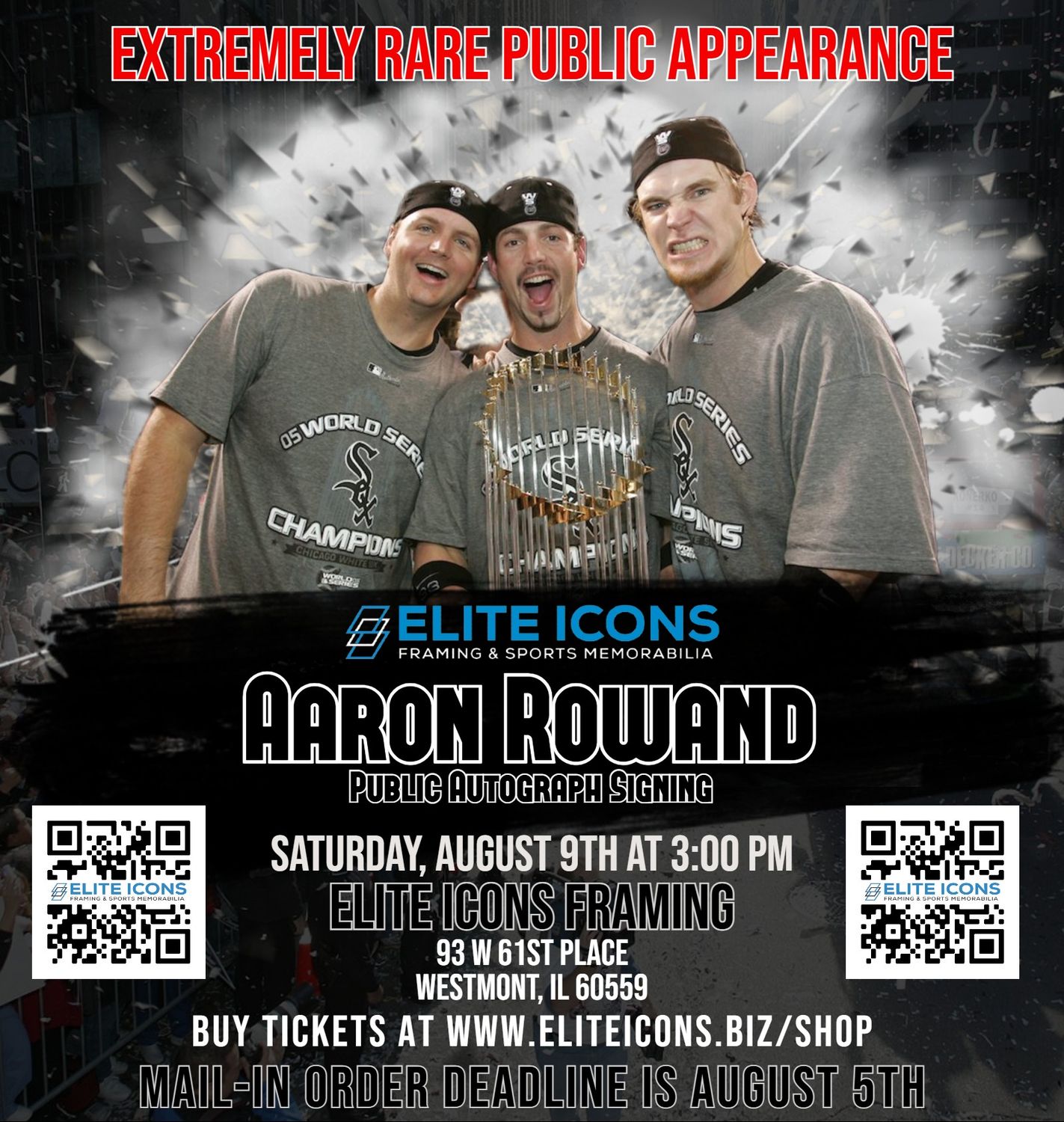 Aaron Rowand Autograph Ticket (Photos)