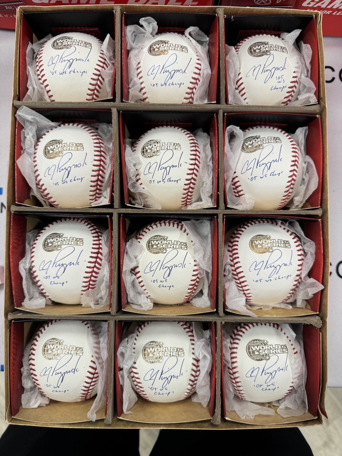 AJ Pierzynski Signed 2005 World Series Baseball (PSA COA)