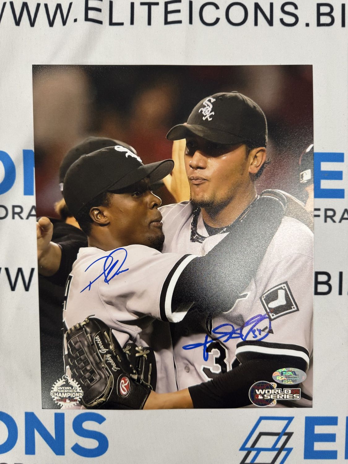 Freddy Garcia & Pablo Ozuna Signed 8x10 Photo (PSA COA)