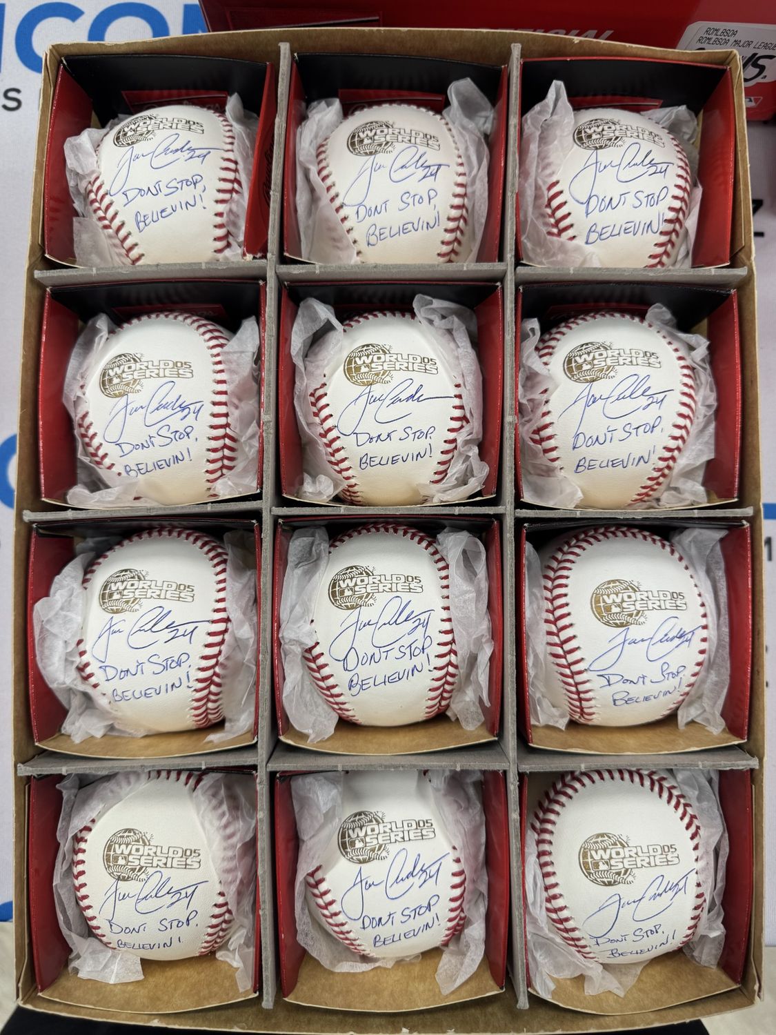 Joe Crede Signed 2005 World Series Baseball (PSA COA)