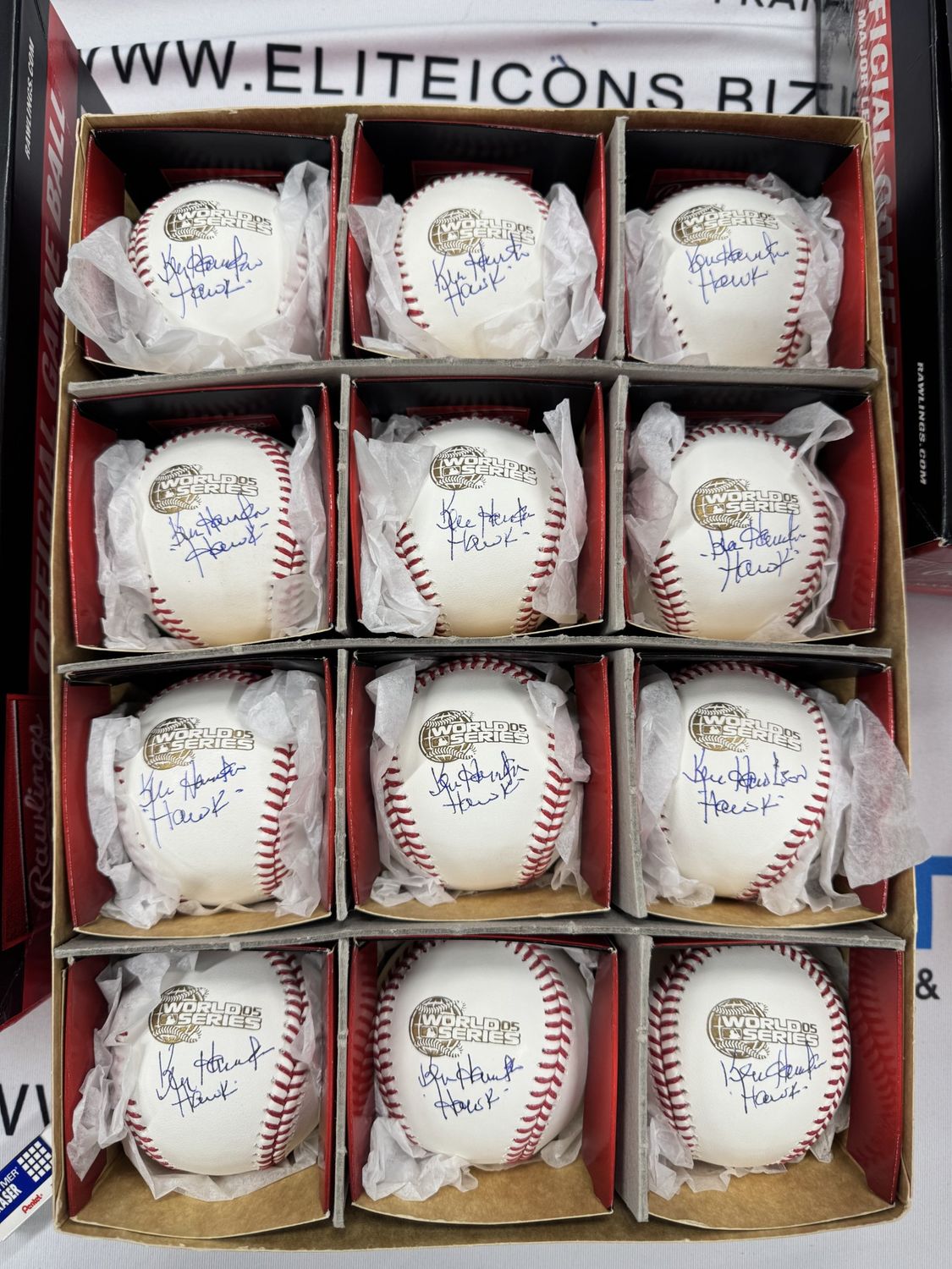 Ken "Hawk" Harrelson Signed 2005 World Series Baseball (PSA COA)