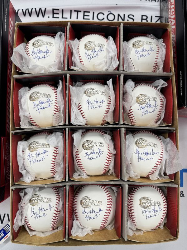 Ken "Hawk" Harrelson Signed 2005 World Series Baseball (PSA COA)