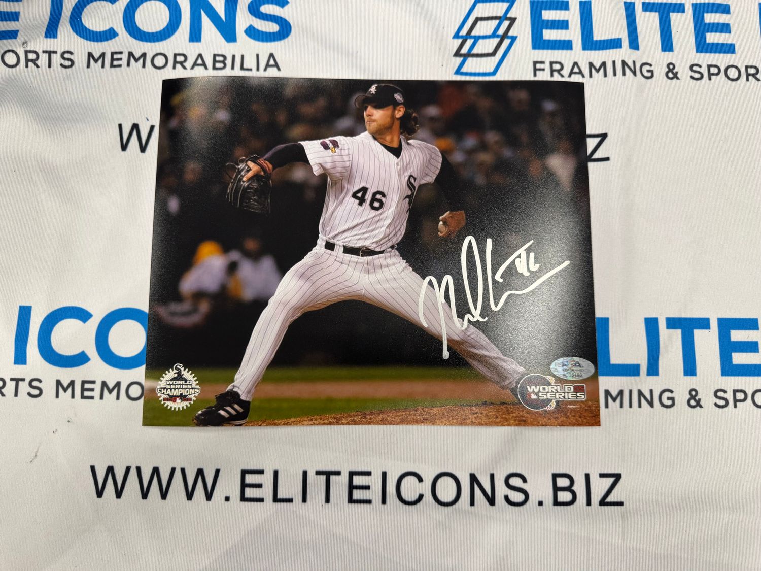 Neal Cotts Signed 8x10 Photo (PSA COA)