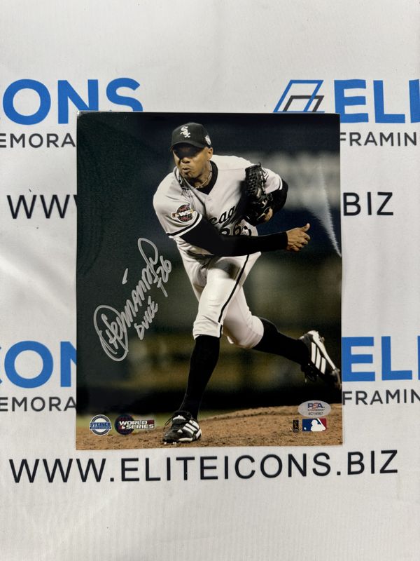 Orlando "El Duque" Hernandez Signed 8x10 Photo (PSA COA) - 2