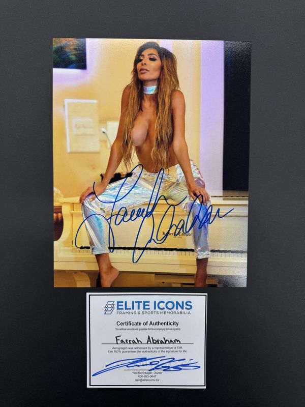 Farrah Abraham Signed 8x10 Photo (Elite Icons COA) 1