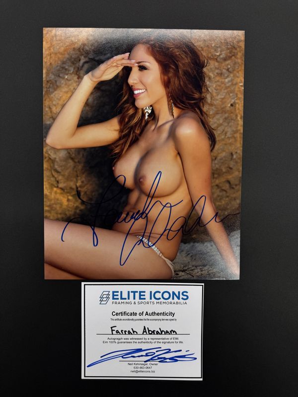 Farrah Abraham Signed 8x10 Photo (Elite Icons COA) 6