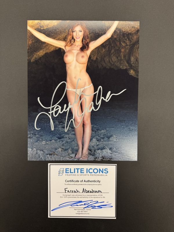 Farrah Abraham Signed 8x10 Photo (Elite Icons COA) 3