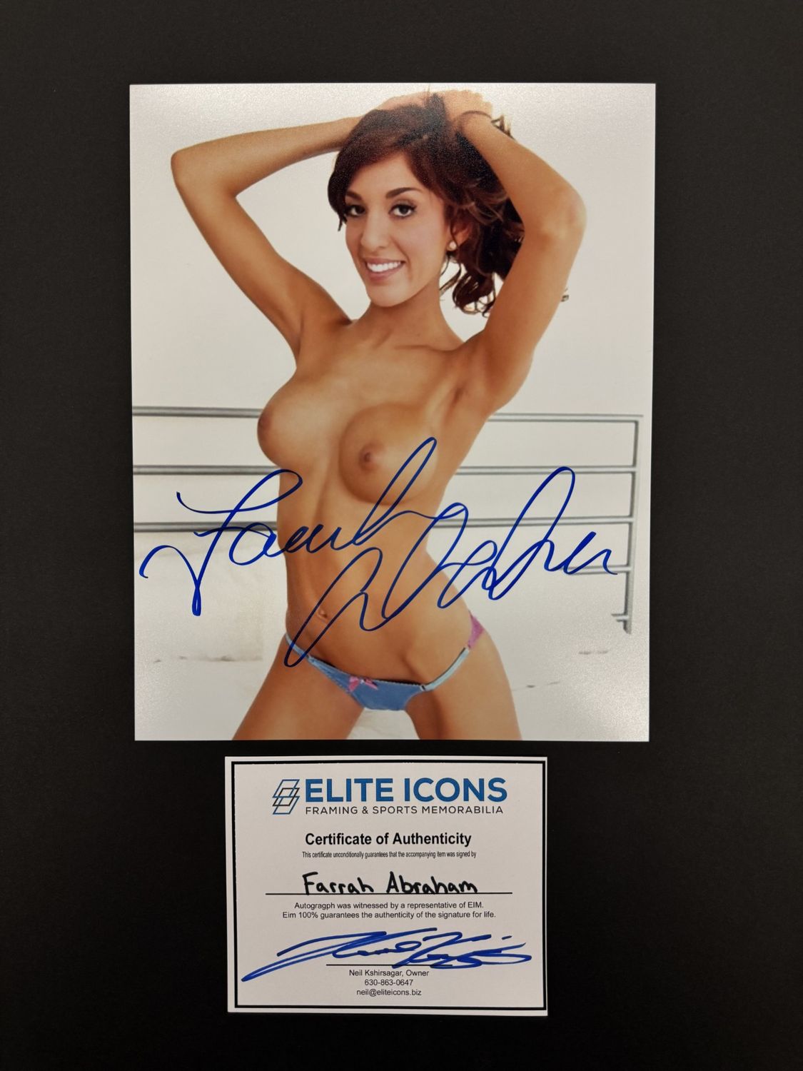 Farrah Abraham Signed 8x10 Photo (Elite Icons COA) 4