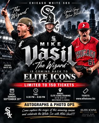 MIKE VASIL AUTOGRAPH & PHOTO-OP TICKETS