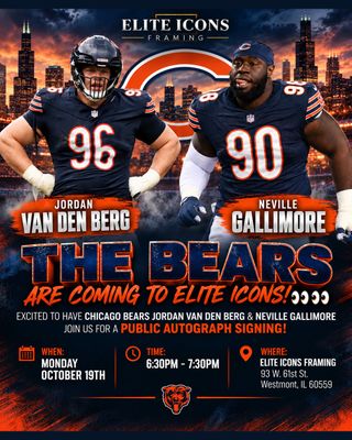 CHICAGO BEARS AUTOGRAPH SIGNING
