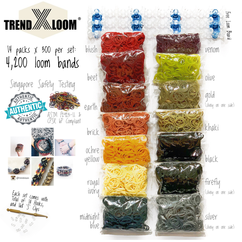 Full Set: 4,200 Bands, 14 hooks, 168 'S' Clips. Full Set: 4,200 Bands, 14 hooks, 168 'S' Clips.