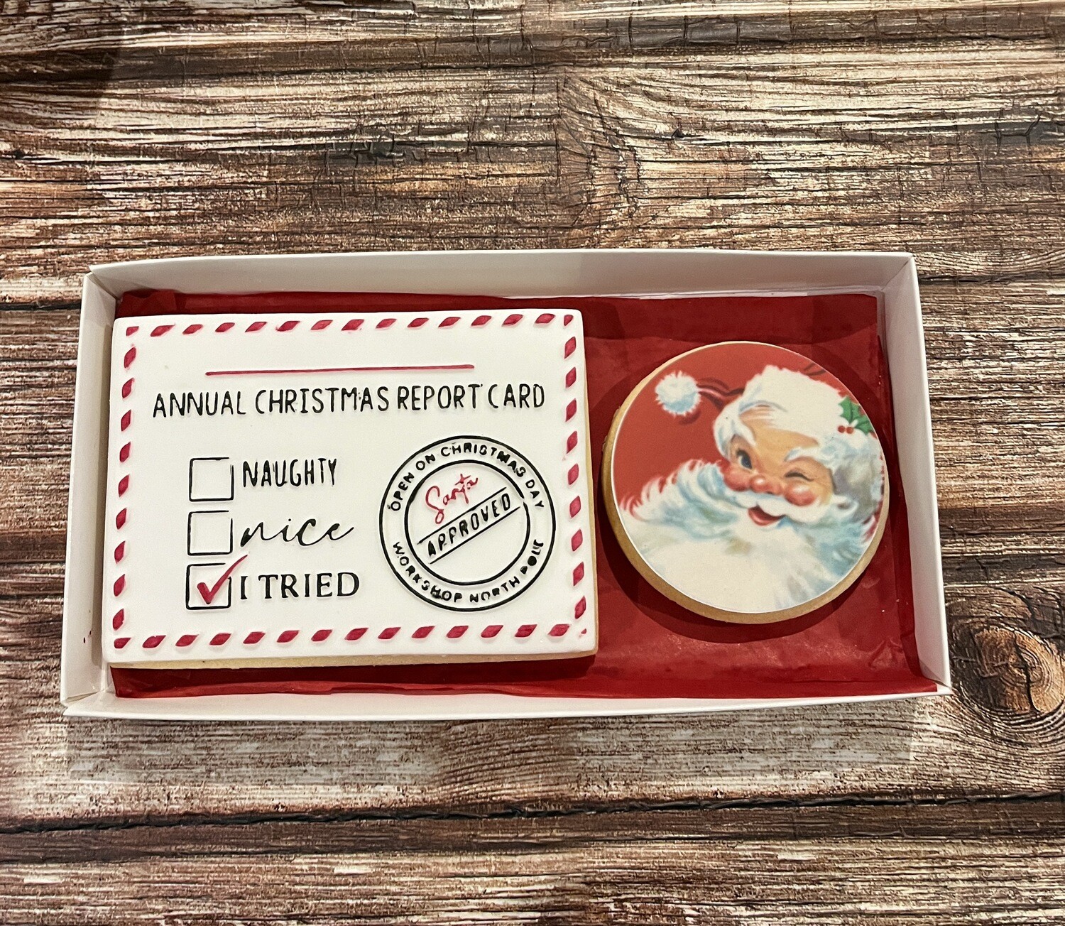 Report Card Vintage Cookie Box