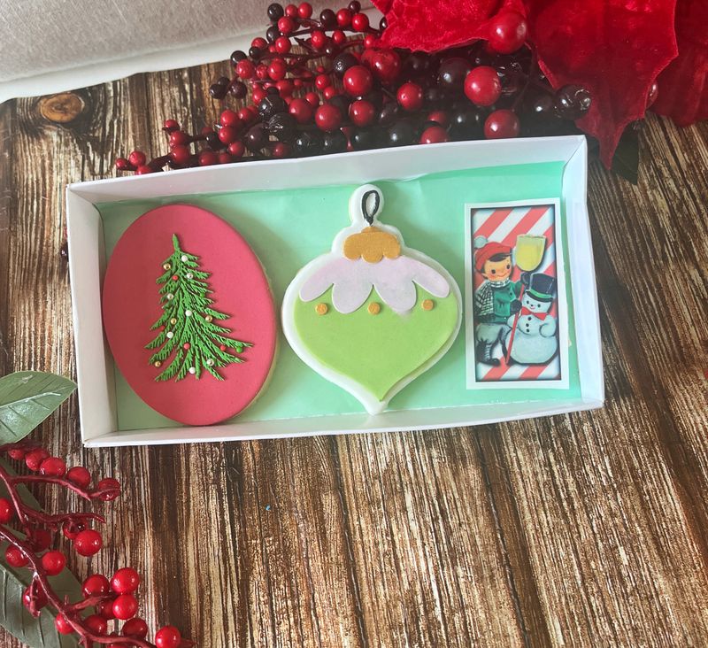 Tree, Bauble and picture cookie