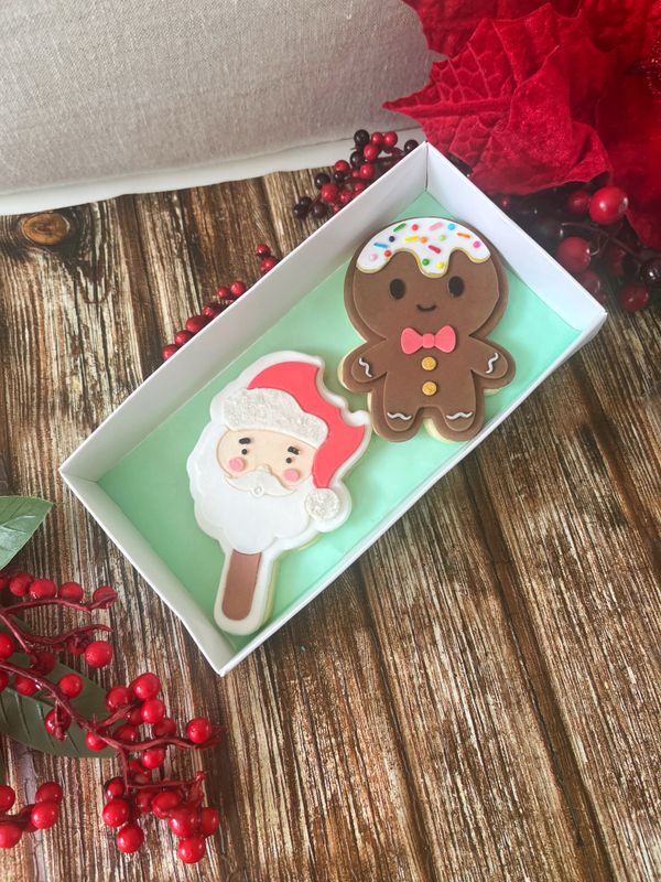 Santa stick &amp; Gingerbread cookie