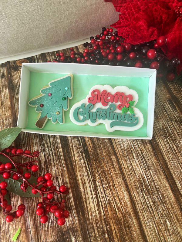 Merry Christmas &amp; Tree cookies