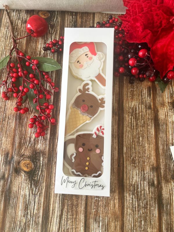 Santa, Cone and Cocoa box