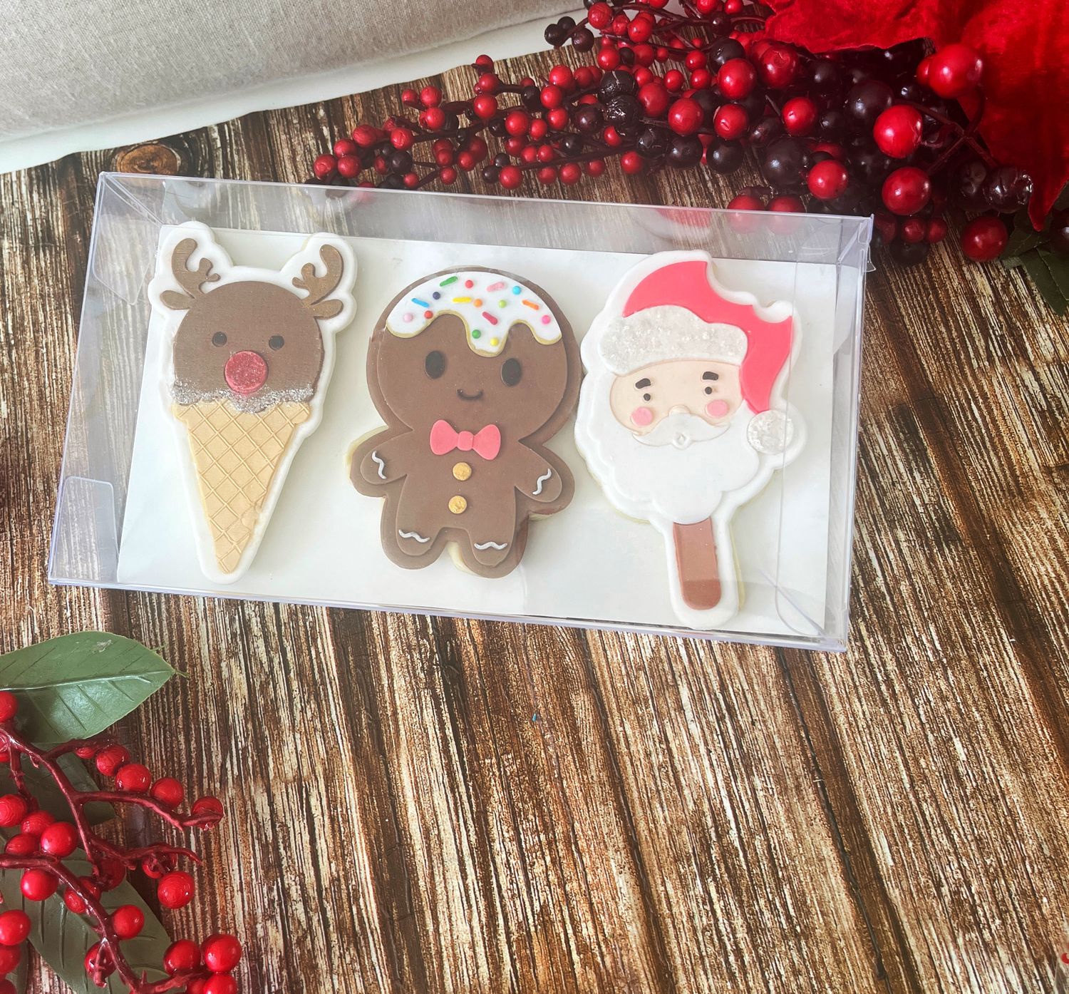 Christmas Ice cream cookies