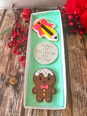 Teacher "thanks for putting up with my child" gingerbread man