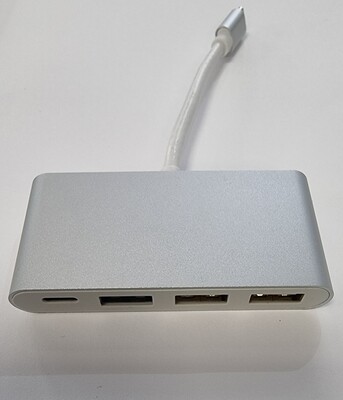 Adaptateur USB-C -> 2 USB 2.1/ USB 3.0/ USB-C