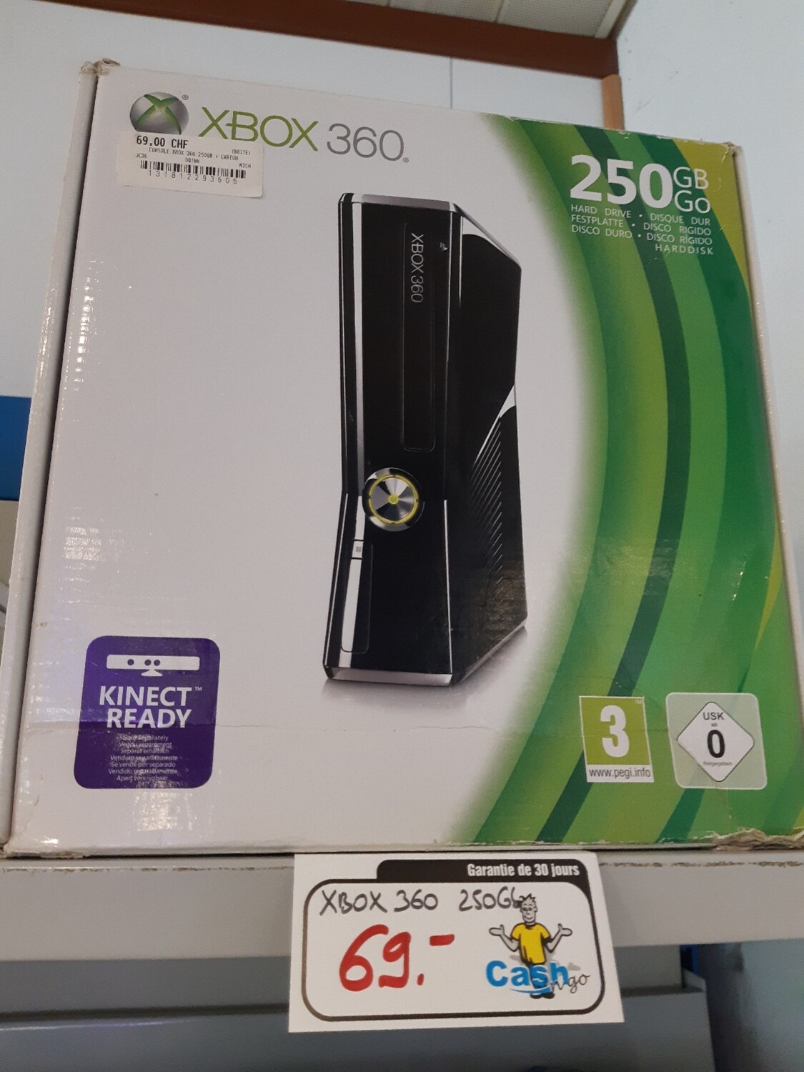 Xbox 360 250Gb en carton d'origine