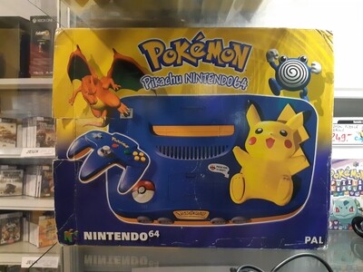 Nintendo 64 Pikachu dans son carton d'origine