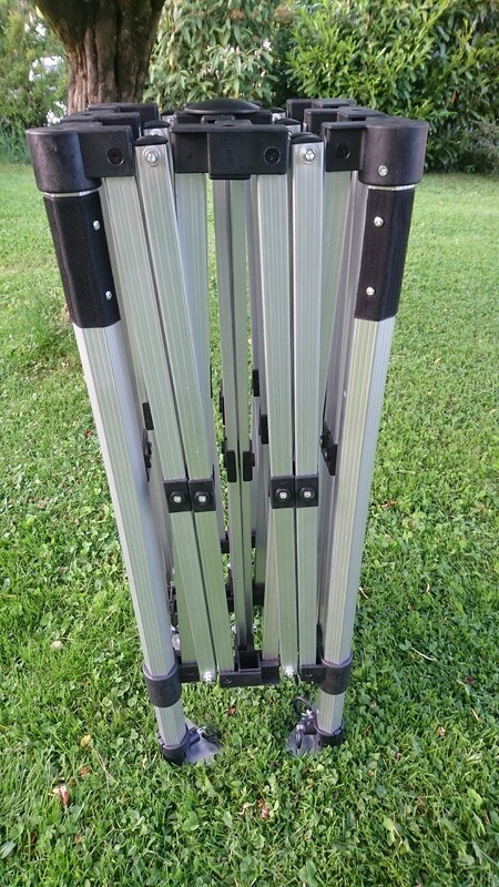 Profiline COMPACT Faltzelt 3x3 Meter Aluminium 40mm 6-kant