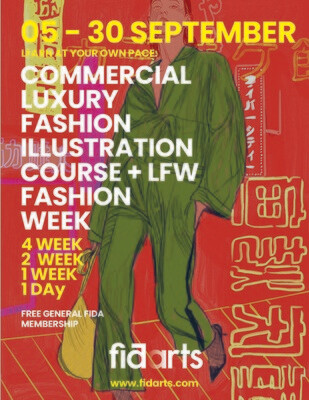 Commercial Fashion Illustration & Fashion Shows LIVE Short Course 2 weeks (19.09.2022 - 30.09.2022)