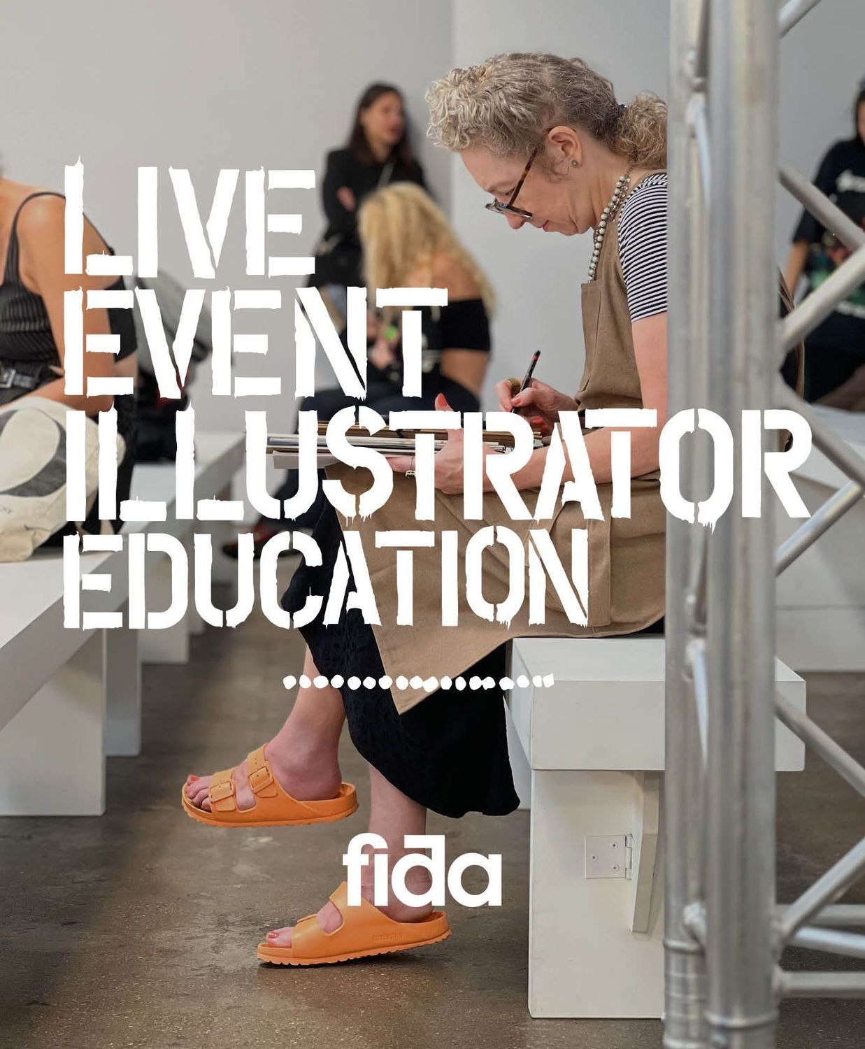 6 month Live Events Fashion illustration course - Pay monthly for duration of the course