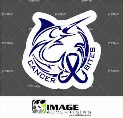 Cancer Bites Decal