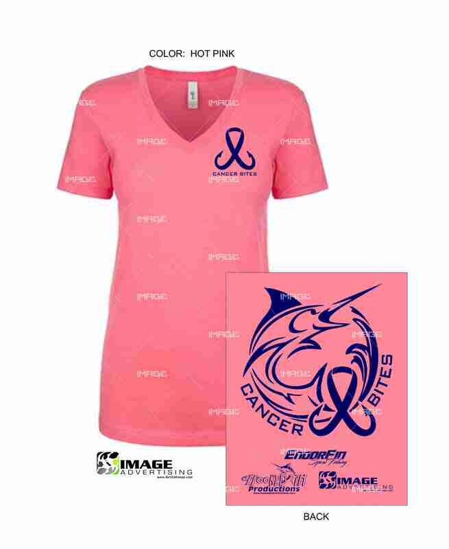 Cancer Bites Ladies V-Neck