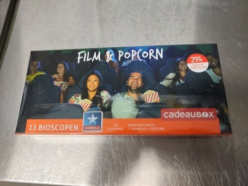 cadeaubox 'FILM & POPCORN'