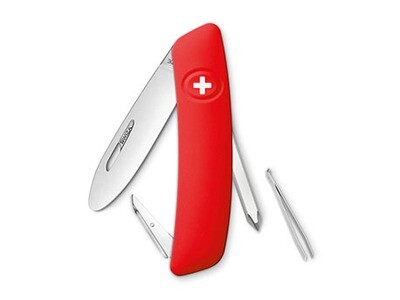 Swiza D02 Zwitsers Junior zakmes Red Clampack